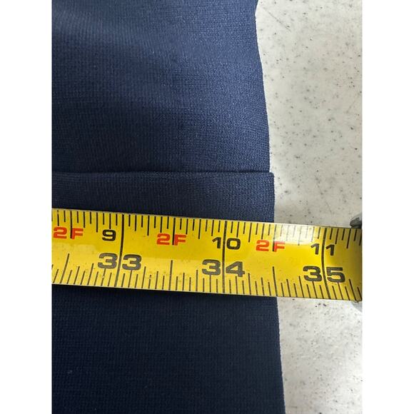 NEW Lauren Ralph Lauren 2 Ruffled Dress Tulip Sleeve Midi Navy $165 Zip B13 - Picture 7 of 7